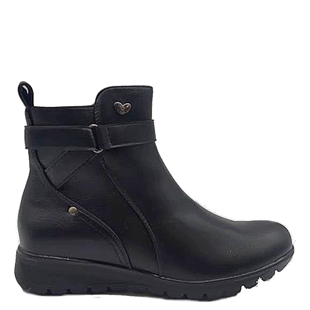 SUSST WOMENS ZIP ANKLE BOOT BLACK Paul Byron Shoes Ireland